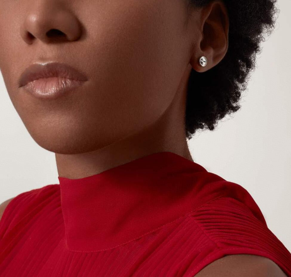 Love Earrings for Women 18k Gold-Plated, Sterling Silver Earrings With Gift Box and Accessories