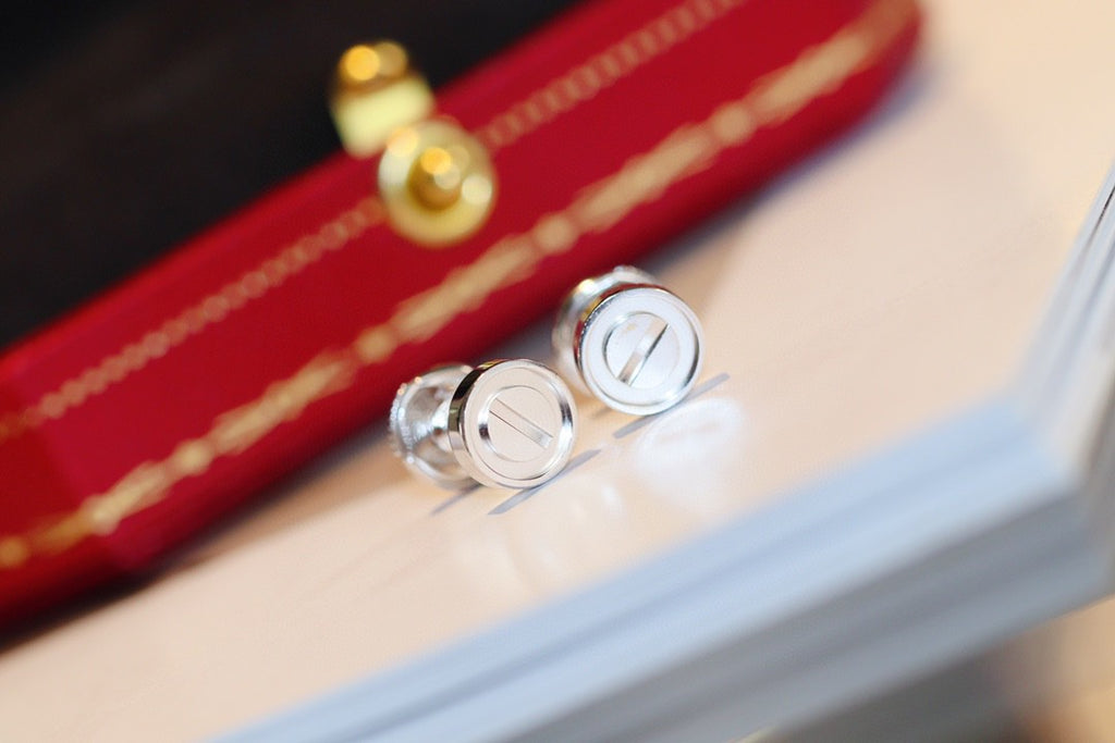 Love Earrings for Women 18k Gold-Plated, Sterling Silver Earrings With Gift Box and Accessories