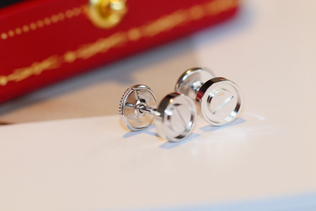 Love Earrings for Women 18k Gold-Plated, Sterling Silver Earrings With Gift Box and Accessories