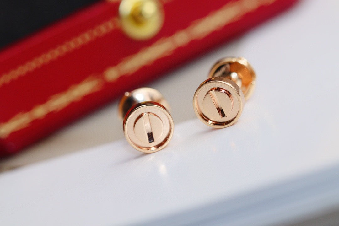 Love Earrings for Women 18k Gold-Plated, Sterling Silver Earrings With Gift Box and Accessories