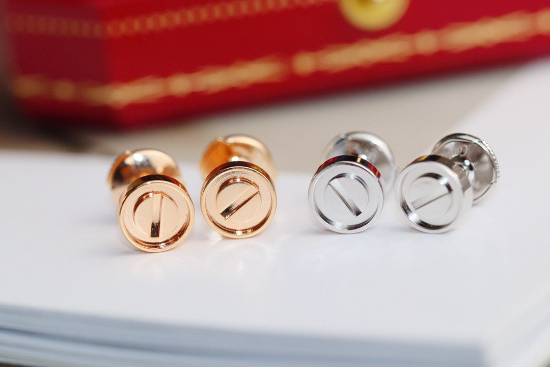 Love Earrings for Women 18k Gold-Plated, Sterling Silver Earrings With Gift Box and Accessories