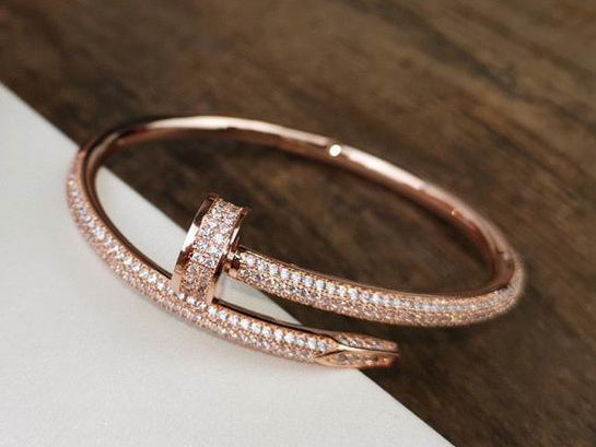 JUSTE BRACELET 3.5MM Full DIAMONDS, Sterling Silver Bracelet for Women