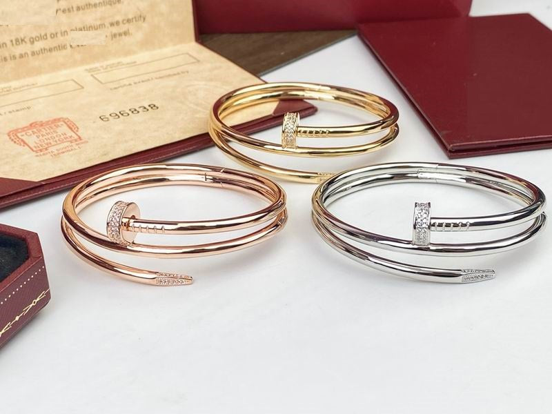 JUSTE BRACELET 3.5MM DOUBLE ROWS DIAMONDS, Sterling Silver Bracelet for Women