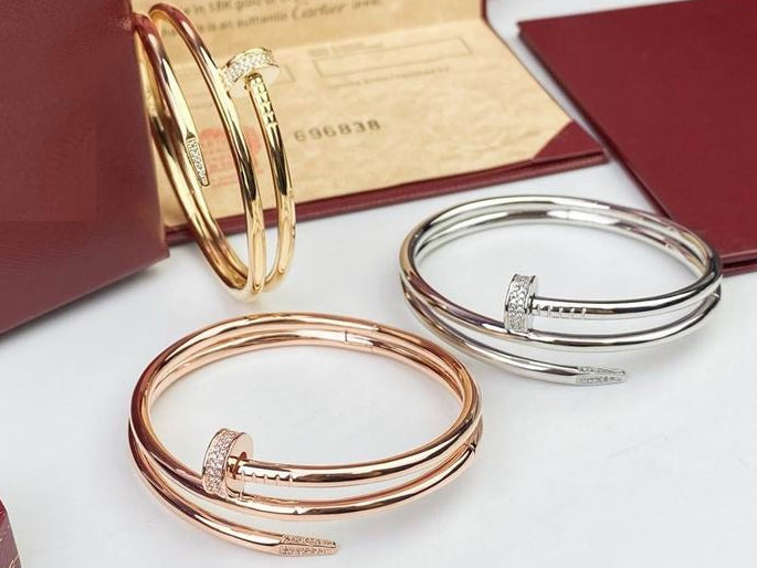 JUSTE BRACELET 3.5MM DOUBLE ROWS DIAMONDS, Sterling Silver Bracelet for Women