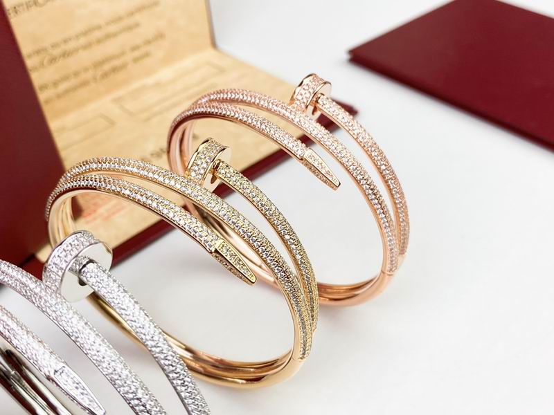 JUSTE BRACELET 3.5MM DOUBLE ROWS Full DIAMONDS, Sterling Silver Bracelet for Women