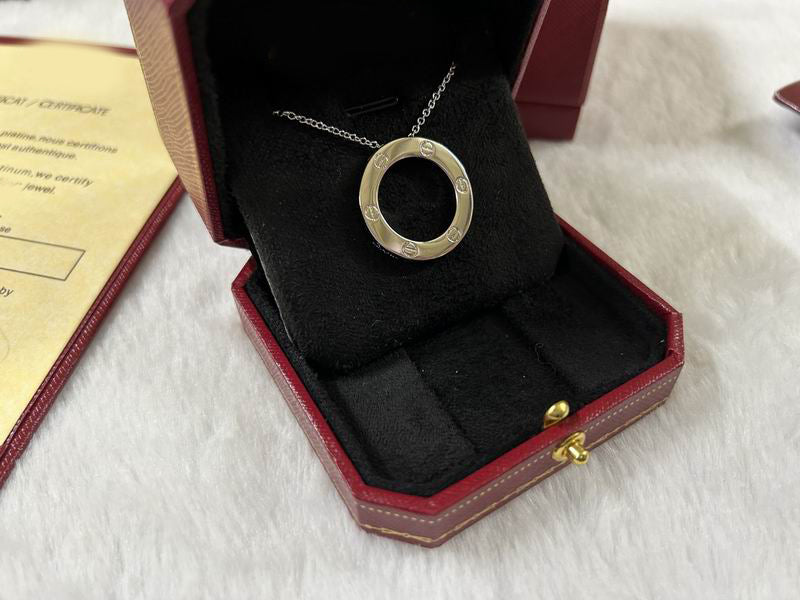 LOVE Necklace 16MM, 18K Gold Plated Pendant, Set With Original Box