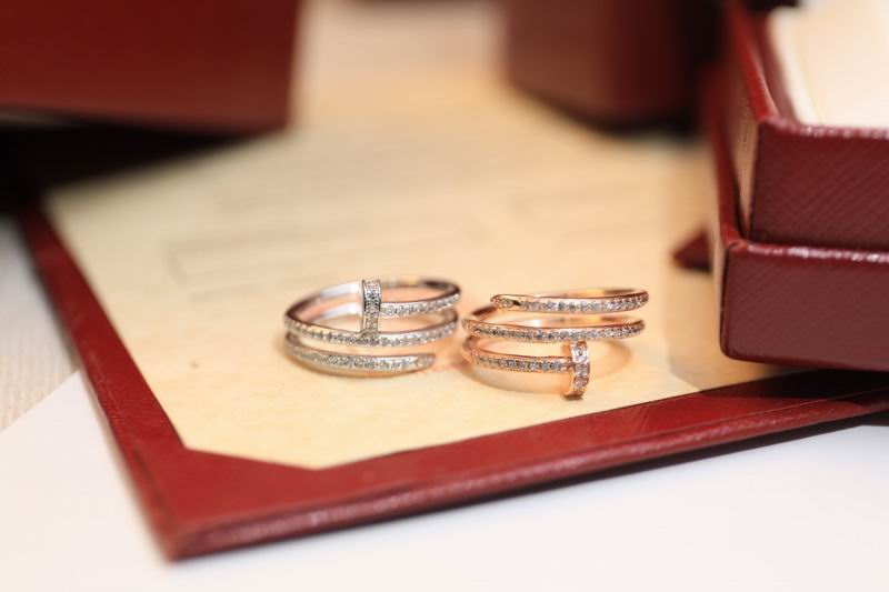 JUSTE RING 1.8MM GOLD PLATED DOUBLE ROW FULL DIAMONDS