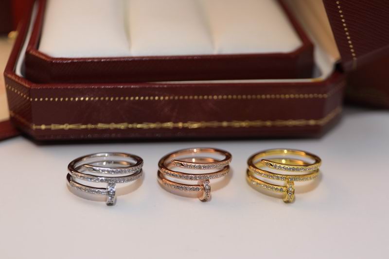 JUSTE RING 1.8MM GOLD PLATED DOUBLE ROW FULL DIAMONDS