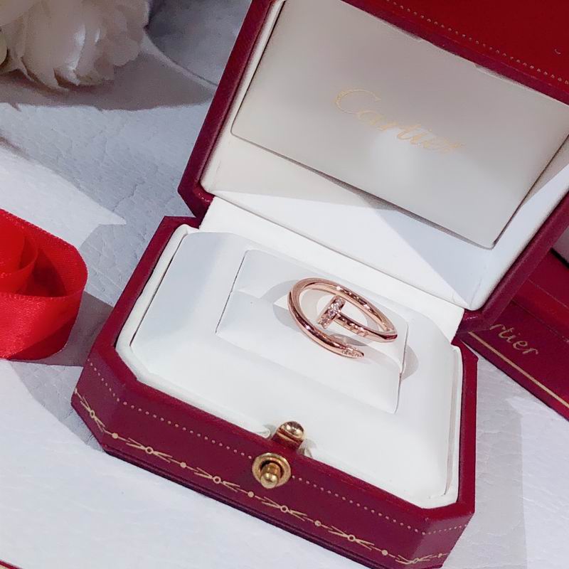 JUSTE RING 1.8 MM DIAMOND, 18K Gold Plated Ring with Gift Box
