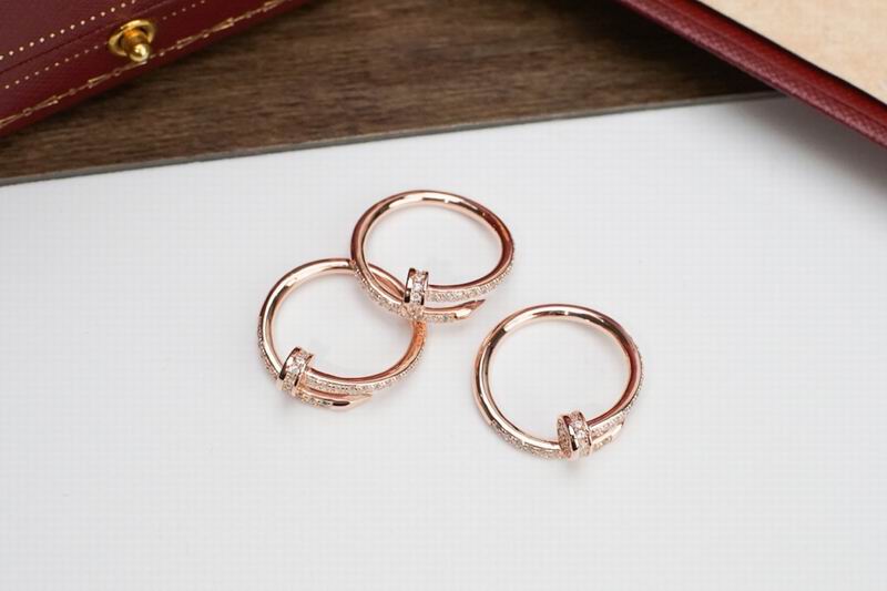 JUSTE RING 1.8 MM Full DIAMONDS, 18K Gold Plated Ring with Gift Box