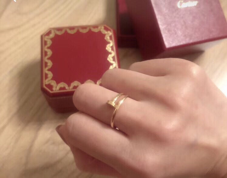 JUSTE RING 2.65MM GOLD, 18K Gold Plated Ring with Gift Box