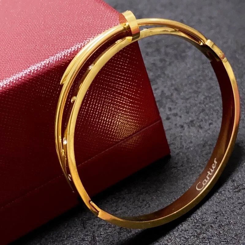 JUSTE BRACELET New Version, 18K Yellow Gold Plated Handmade Chain Jewelry Gift