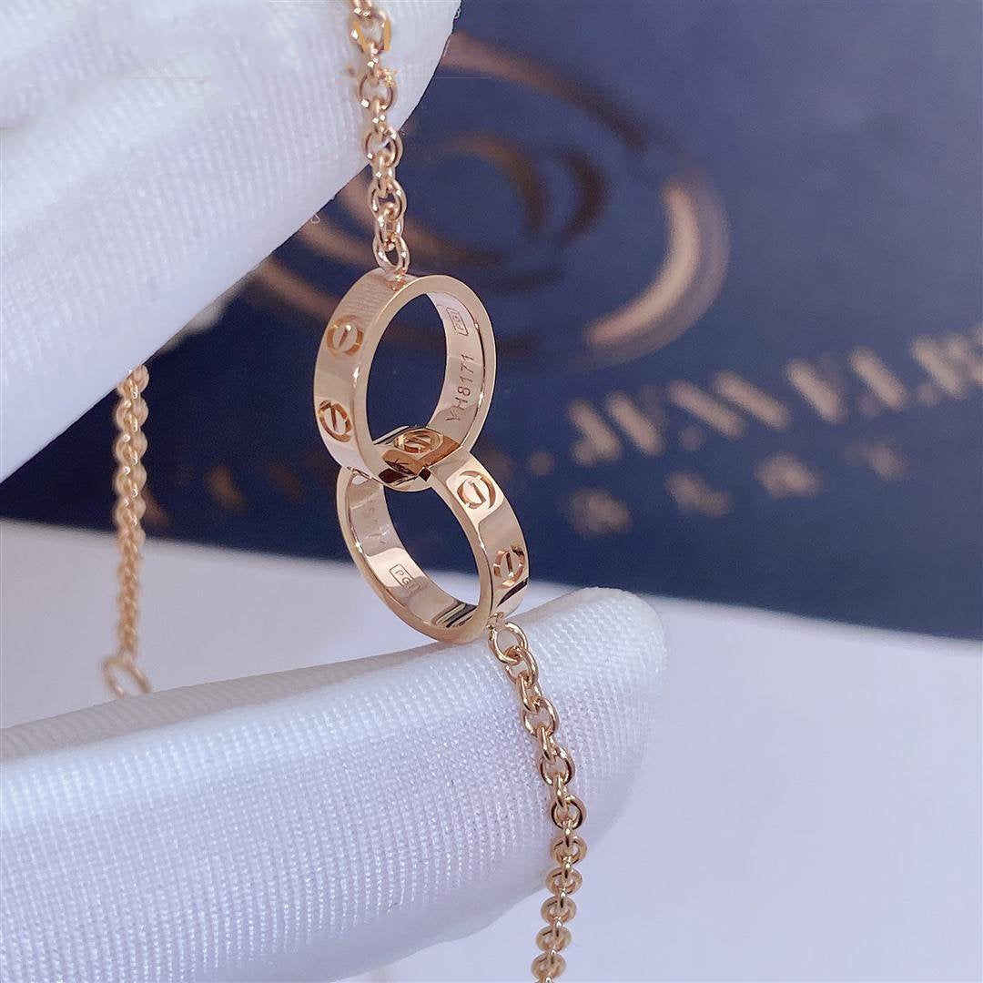 LOVE BRACELET DOUBLE RING Bracelet for Women – Elegant 925 LOVE BRACELET