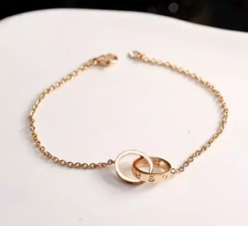 LOVE BRACELET DOUBLE RING Bracelet for Women – Elegant 925 LOVE BRACELET