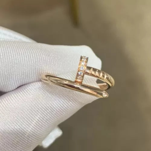 JUSTE RING 2.65MM GOLD DIAMOND, 18K Gold Plated Ring with Gift Box