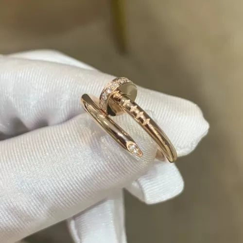 JUSTE RING 2.65MM GOLD DIAMOND, 18K Gold Plated Ring with Gift Box