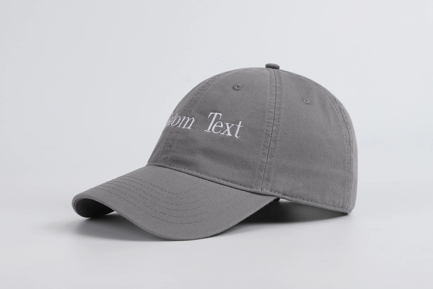 Custom Embroidered Baseball or Trucker Hat: Personalized Text, Vintage Style