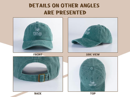 Personalized Text Hat, Custom Logo Embroidered Hat, Retro Baseball Hat, Vintage Style Trucker Hat, Fathers Day Gift, Unisex Baseball Hat.