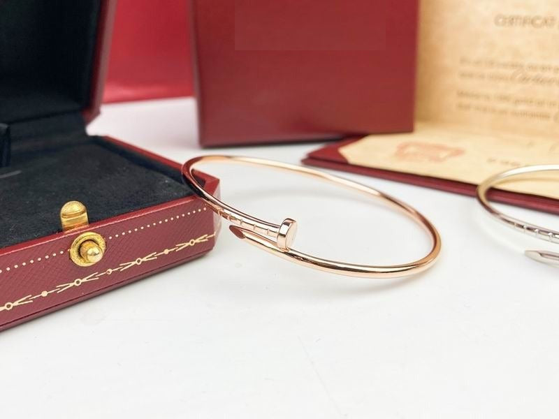 JUSTE BRACELET 2.5MM, Small Version 18K Gold Plated Bracelet Gift For Her