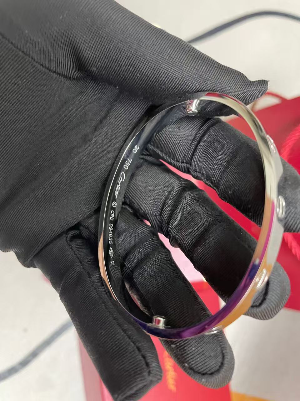 LOVE Bracelet 6.1MM with 4 Diamonds, 18K Gold Plated Bracelet With Original Box