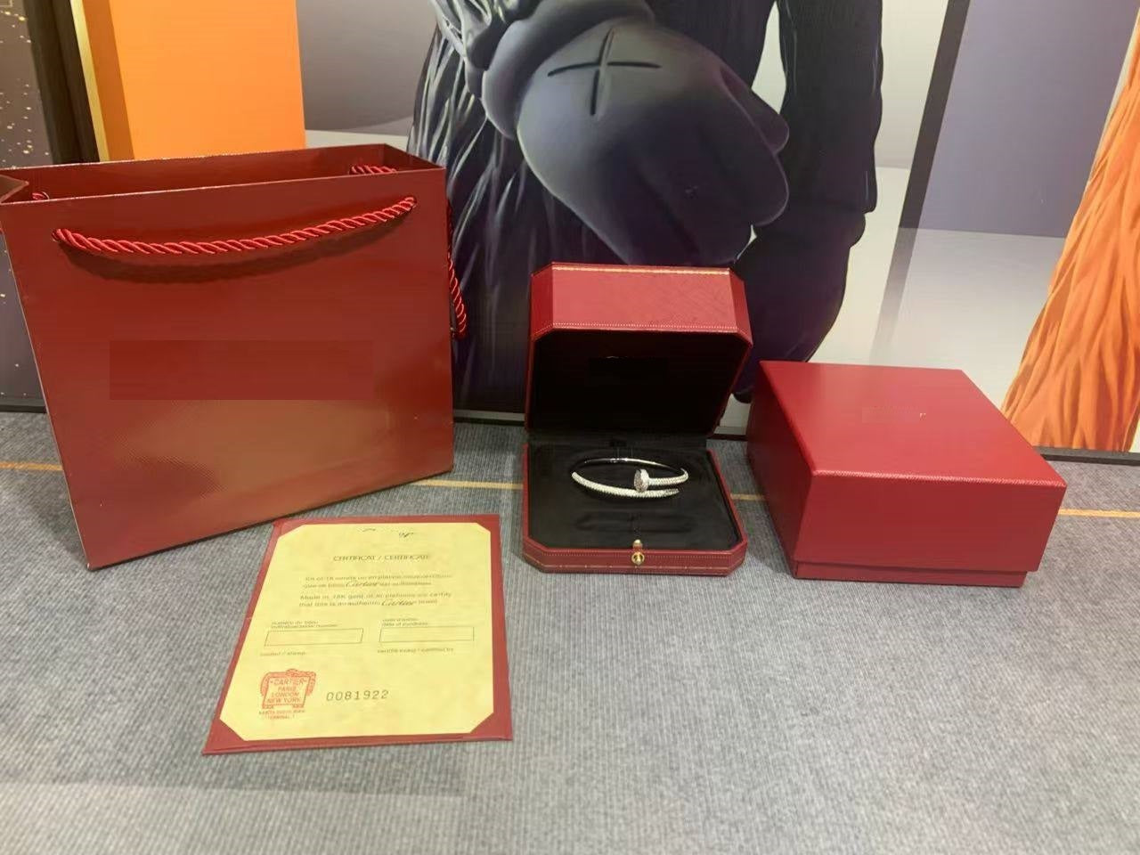 JUSTE BRACELET 3.5MM Full DIAMONDS, Sterling Silver Bracelet for Women